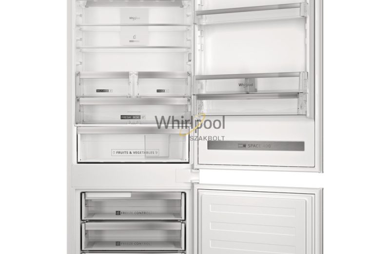 Whirlpool SP40802EU2 Beépíthető kombinált hűtő, 400 l, M: 193.5cm, LessFrost, (A++) E energia, Fehér