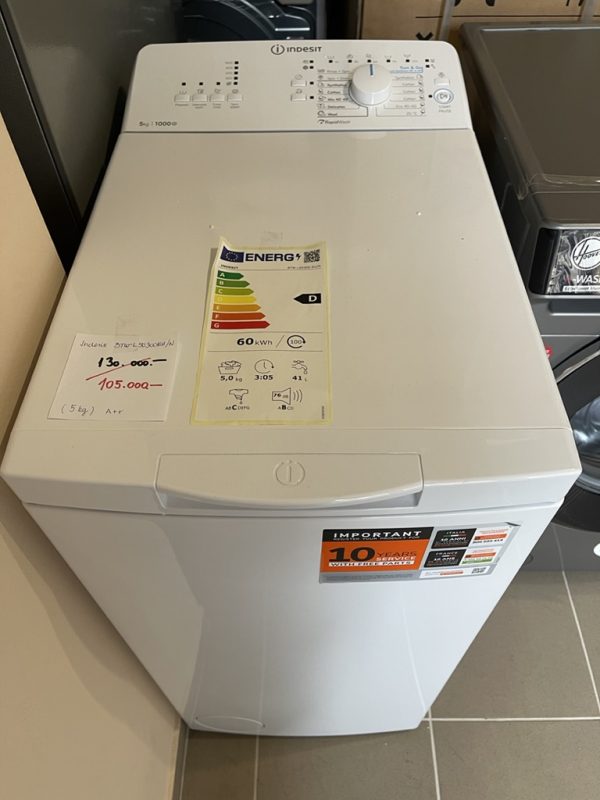 INDESIT BTW L50300 EU/N felültöltős mosógép, A++, 5kg, 1000f. - Image 3