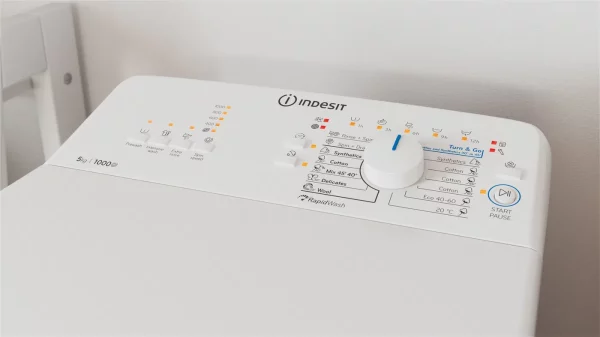 INDESIT BTW L50300 EU/N felültöltős mosógép, A++, 5kg, 1000f. - Image 8