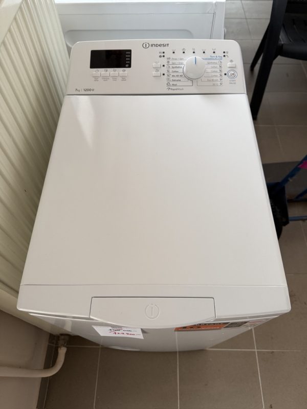 Indesit BTWS72200EU/N Felültöltős Inverteres mosógép, 7 kg, 1200 f., Turn&Go, Digitális kijelző, A+++ energiaosztály, Fehér - Image 13