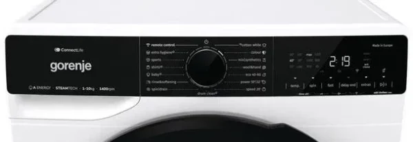 GORENJE W2PNA14APWIFI elöltöltős inverteres Gőzmosógép, 10kg, 1400f., A energia, Power Wash, Gőzprogram - Image 3