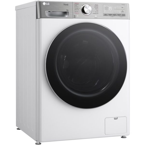 LG F4WR909P3W mosógép, 9 kg, max. 1400 ford./perc, Gőzmosógép, TurboWash, AI DD, WiFi funkció, A energiaosztály, Fehér