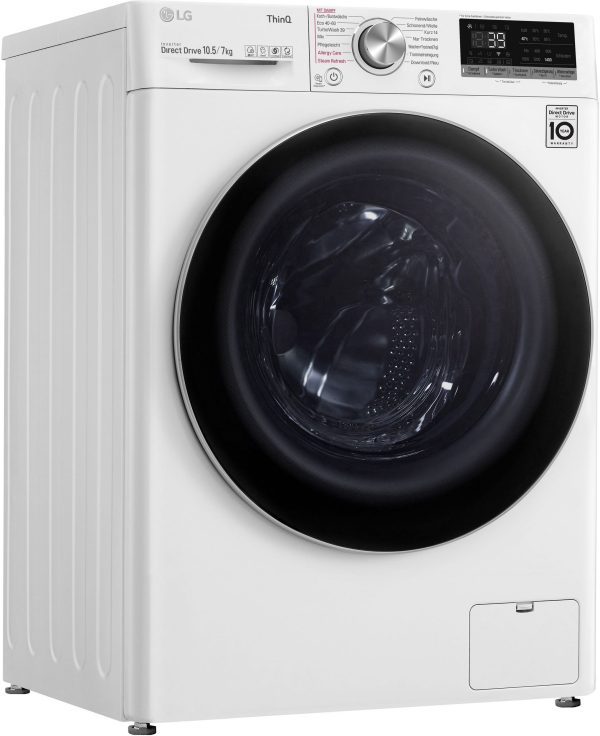 LG V7WD107H2E prémium kategóriás, Ecohybrid 10,5 / 7 kg mosó-szárítógép, A+++, Gőz, Inverter Direct Drive motor - Image 12