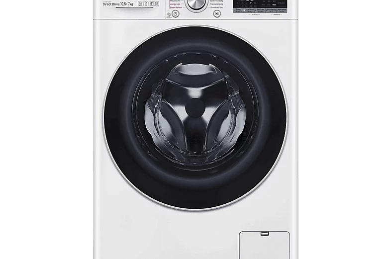 LG V7WD107H2E prémium kategóriás, Ecohybrid 10,5 / 7 kg mosó-szárítógép, A+++, Gőz, Inverter Direct Drive motor
