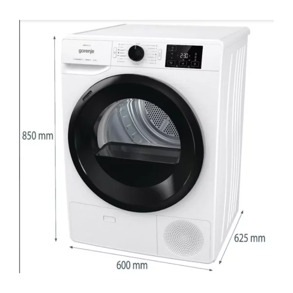 Gorenje DNE92/GN hőszivattyús szárító A++,9kg + GORENJE W2PNA14APWIFI nverteres Gőzmosógép, 10kg, 1400f - Image 4