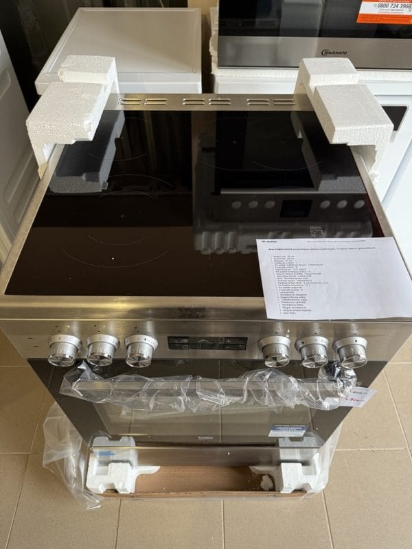 Beko FSM67320GXS kerámialapos tűzhely, SteamShine, LED kijelző, 8 funkció, A energiaosztály, Inox - Image 8