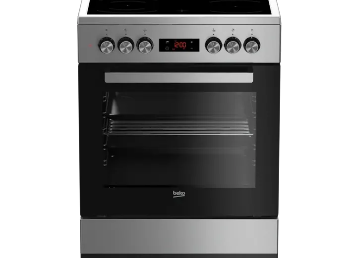 Beko FSM67320GXS kerámialapos tűzhely, SteamShine, LED kijelző, 8 funkció, A energiaosztály, Inox