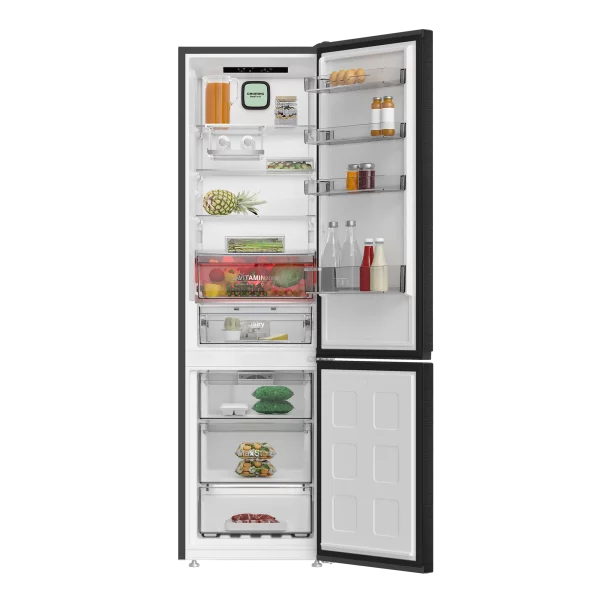 Grundig GKPN 36960 XD Inverteres NoFrost hűtő, A osztály, 355 l , FreshZone, LED kijelző, NoFrost, 59,5 cm széles, 203,5 cm magas, rozsdamentes acél - Image 3
