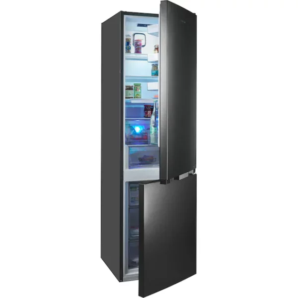 Grundig GKPN 36960 XD Inverteres NoFrost hűtő, A osztály, 355 l , FreshZone, LED kijelző, NoFrost, 59,5 cm széles, 203,5 cm magas, rozsdamentes acél