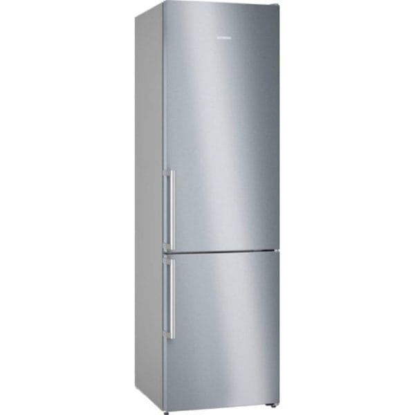 SIEMENS KG39NAIAT iQ500 Inverteres NoFrost hűtő-fagyasztó kombináció, 363 l. , NoFrost, hyperFresh, palackhűtő, szálcsiszolt acél [A energiaosztály]