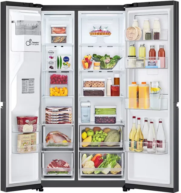 LG GSJV71MCTE Inverteres Side-by-side hűtő, A++, 635 L, No Frost, Door Cooling+, Door-in-Door™  WiFi, LED, M: 189 cm, Fekete - Image 9