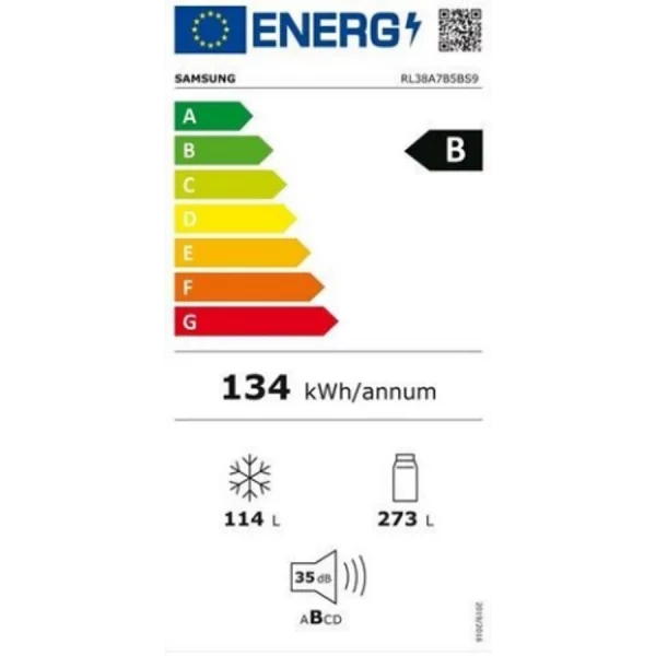 RL38A7B5BS9 SAMSUNG BESPOKE Inverteres NoFrost hűtő, 387L., B energia, Twin Cooling+™ - Image 2