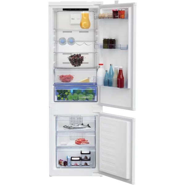 Beko BCNA275E5SN beépíthető Inverteres NoFrost hűtő, 254 l, D energia, NeoFrost Dual Cooling, Harvest Fresh, ProSmart Inverter, Dairy,  M 177,5 cm