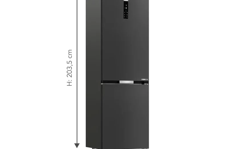 Grundig GKPN66840LXRW Inverteres kombinált NoFrost hűtő, A+++, 355L.,