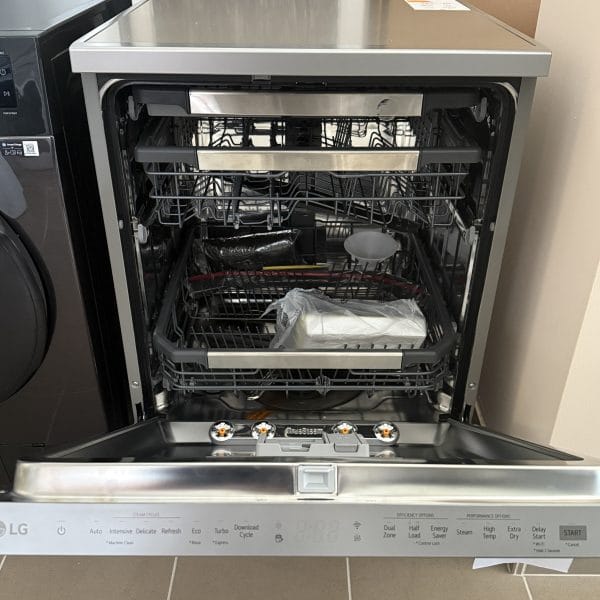LG DF455HPS Gőzös Mosogatógép, 14 teríték, Inverter Direct Drive motor, ThinQ WiFi funkció, C energia, INOX - Image 9