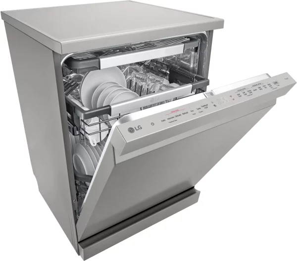 LG DF455HPS Gőzös Mosogatógép, 14 teríték, Inverter Direct Drive motor, ThinQ WiFi funkció, C energia, INOX - Image 4