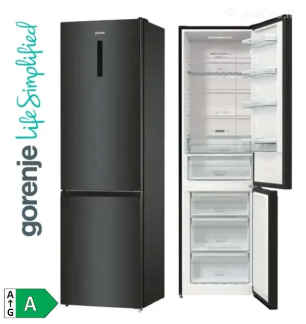 Gorenje NRK620AABXL4 Inverteres hűtő-fagyasztó, NoFrostPlus, 336 l, A energia,