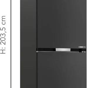 Grundig GKPN66840LXRW Inverteres kombinált NoFrost hűtő, A+++, 355L.,