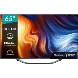 Hisense 65U71HQ Televízió - SMART, QLED, 165 cm képátló, 4K Ultra HD, PCI Hisense 2600 (100 Hz), Direct LED, HDR10, HDR10+, HLG, Dolby Vision