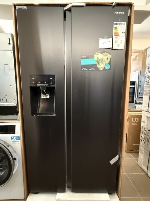 Hisense RS694N4TFE Inverteres NoFrost side by side hűtő, 562L. A++, Víztírtályos jégkészítő és vízadagoló - Image 2