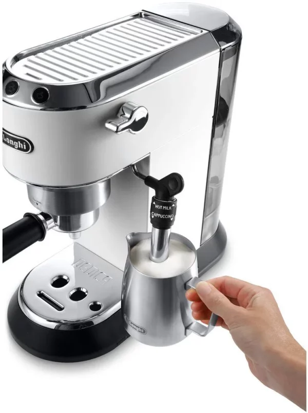 DeLonghi EC685.W Dedica karos eszpresszó kávéfőző, 1300 W, 15 bar, 1.1 literes víztartály, Fehér