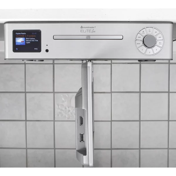 Soundmaster EliteLine KTD1020SI konyhai rádió, multimédiás központ pult alá helyezhető, CD, DVB-T2, DAB+, FM, USB és Bluetooth funkcióval - Image 5