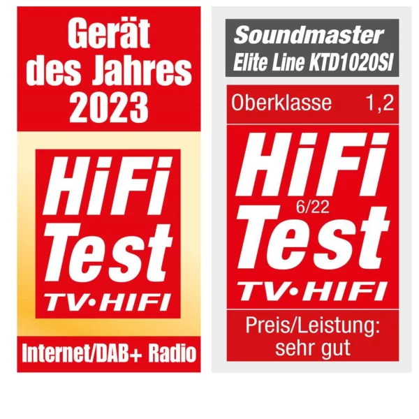 Soundmaster EliteLine KTD1020SI konyhai rádió, multimédiás központ pult alá helyezhető, CD, DVB-T2, DAB+, FM, USB és Bluetooth funkcióval - Image 9