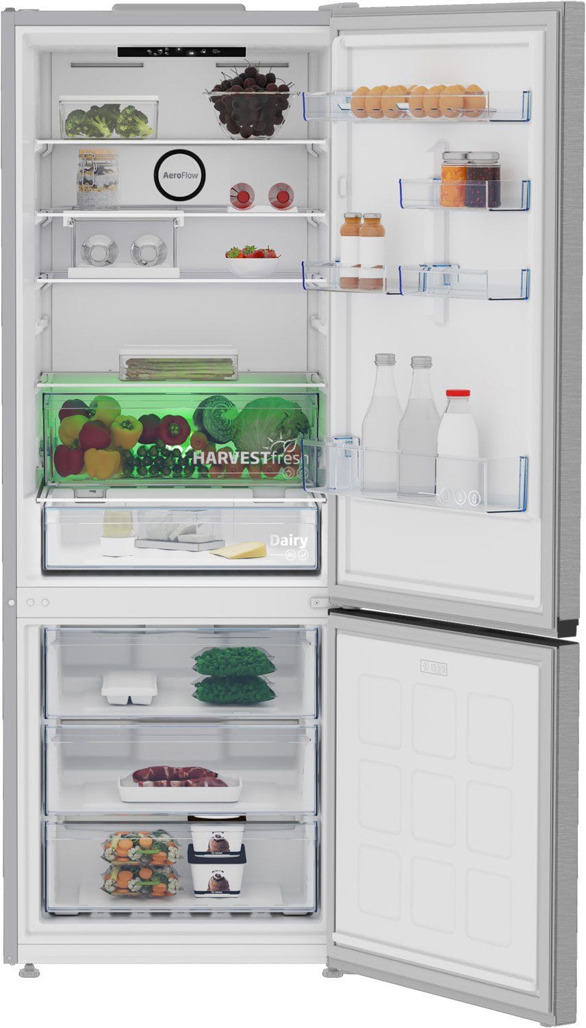 Beko B7RCNE567HXB Inverteres NoFrost hűtőszekrény 70cm széles, B energia, 490L. - Image 3