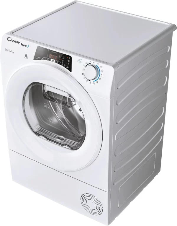 Candy Rapido ROE H8A2TE-S Hőszivattyús szárítógép, 8 kg, WiFi, Easy case, Szárítási érzékelő, Gyűrődésgátló, A++  energiaosztály, Fehér - Image 13