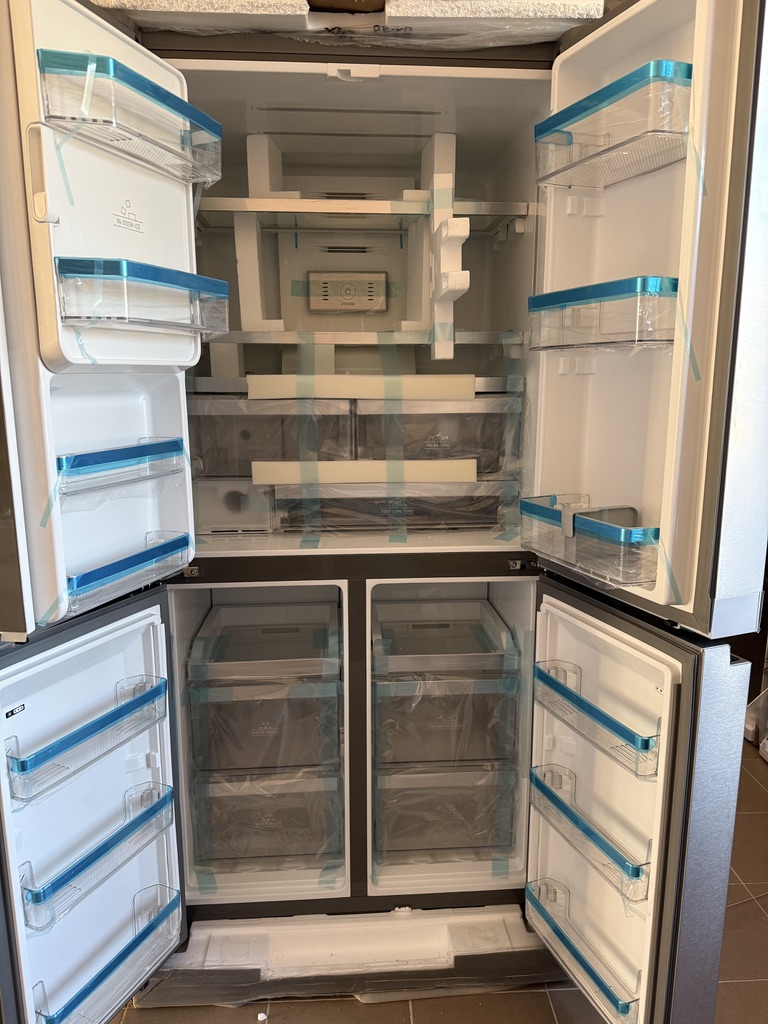 Bauknecht BQ9I MO1L Quattro Side-by-Side hűtő/fagyasztó / Jég- és vízadagoló / Active Oxigen / HomeNet alkalmazás / Átalakítható zónák / 4 ajtós / A+ / 592 L - Image 6