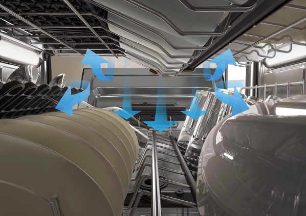 Bauknecht B8I HF58 TUC beépíthető élvezérelt 3-kosaras PowerClean Promosogatógép, - Image 3