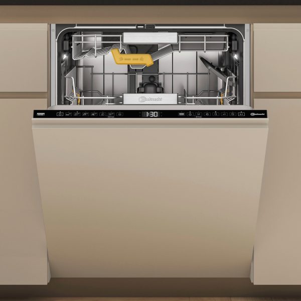 Bauknecht B8I HF58 TUC beépíthető élvezérelt 3-kosaras PowerClean Promosogatógép,