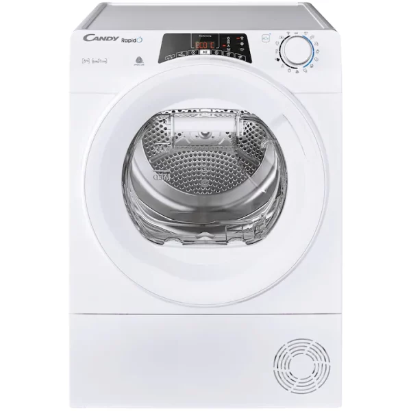 Candy Rapido ROE H8A2TE-S Hőszivattyús szárítógép, 8 kg, WiFi, Easy case, Szárítási érzékelő, Gyűrődésgátló, A++  energiaosztály, Fehér