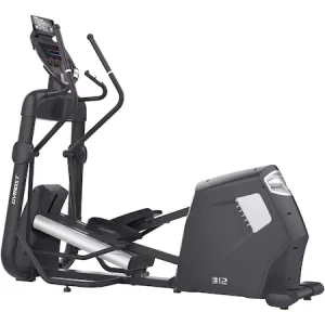 YourFit E22 profi elliptikus tréner, 12 kg lendkerék, ellenállás 20 fokozat, automatikus dőlés 18 szint, Fekete