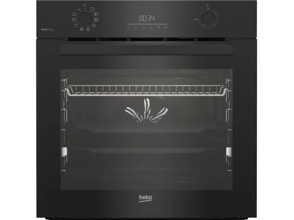 Beko BBIM17300BMPSF(BMPEF) Beépíthető Pirolitikus sütő, A+, 72L, FlexiCrisp, 3D sütés, sütősín