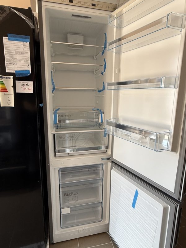 Bosch KGE394LCA Serie6 Kombinált hűtőszekrény, 337l, C energiaosztály, M:201 cm, LowFrost, VitaFresh, Inox - Image 3