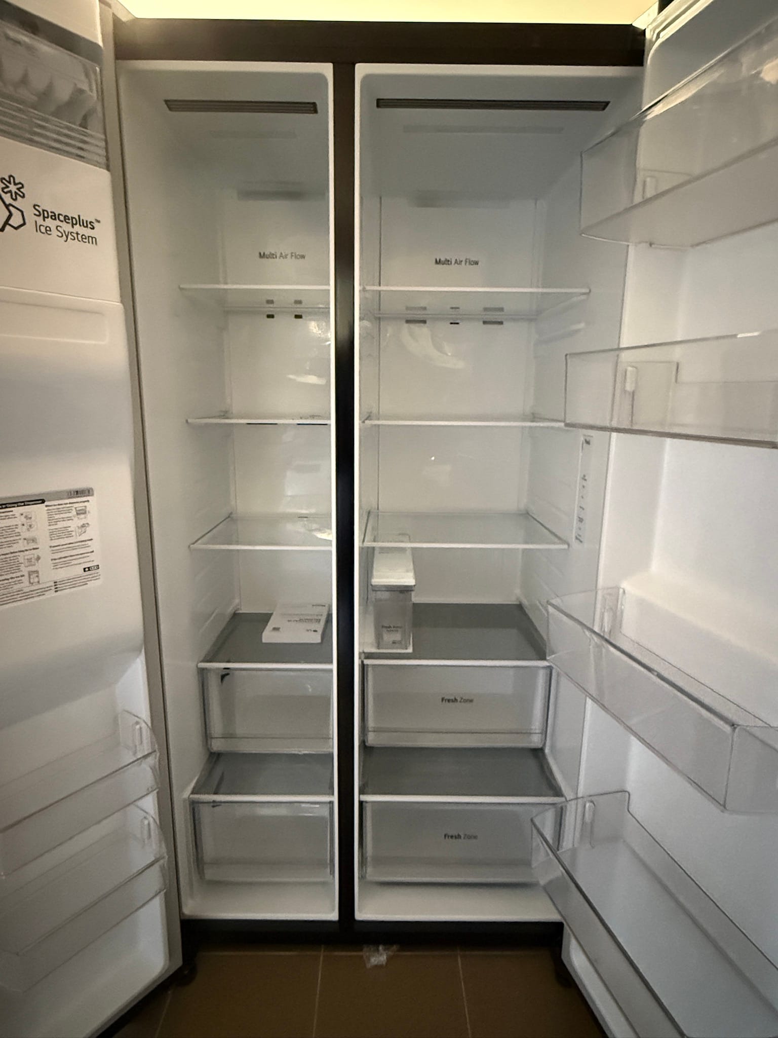 LG GSLV71MCTD Side by side hűtő, 635 l, Total No Frost, DoorCooling+, Linear Cooling, Multi-Airflow, D energia, Kompresszor Lineáris Inverter, M 179 cm, Fekete - Image 8