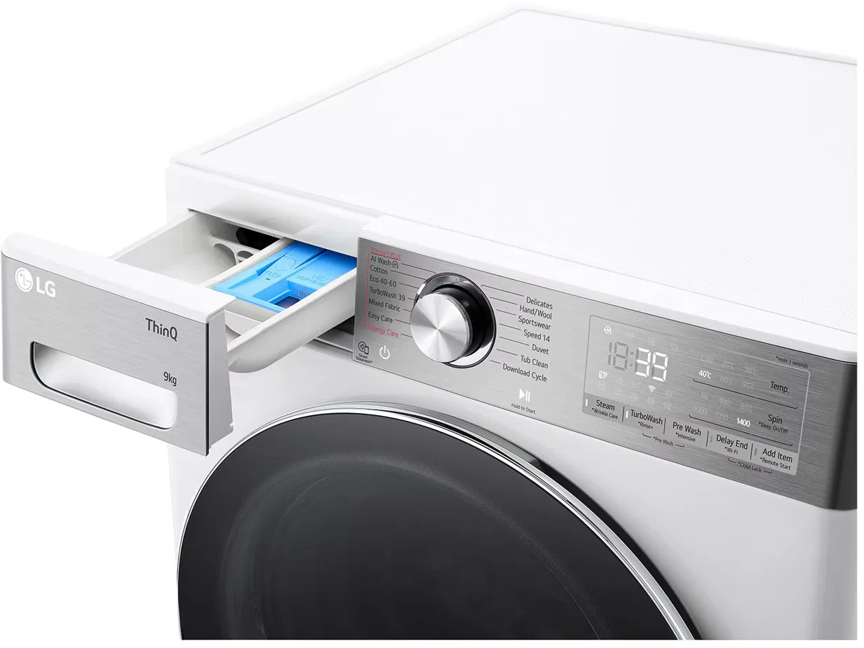 LG F4WR909P3W Inverteres DirectDrive Gőzmosógép, A energia, 9kg, 1400f. - Image 4