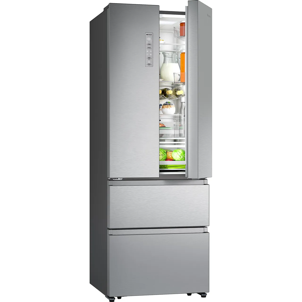 HISENSE RF632N4AIC1 Inverteres NoFrost Francia ajtós hűtő, 485L. A+++, WiFi,