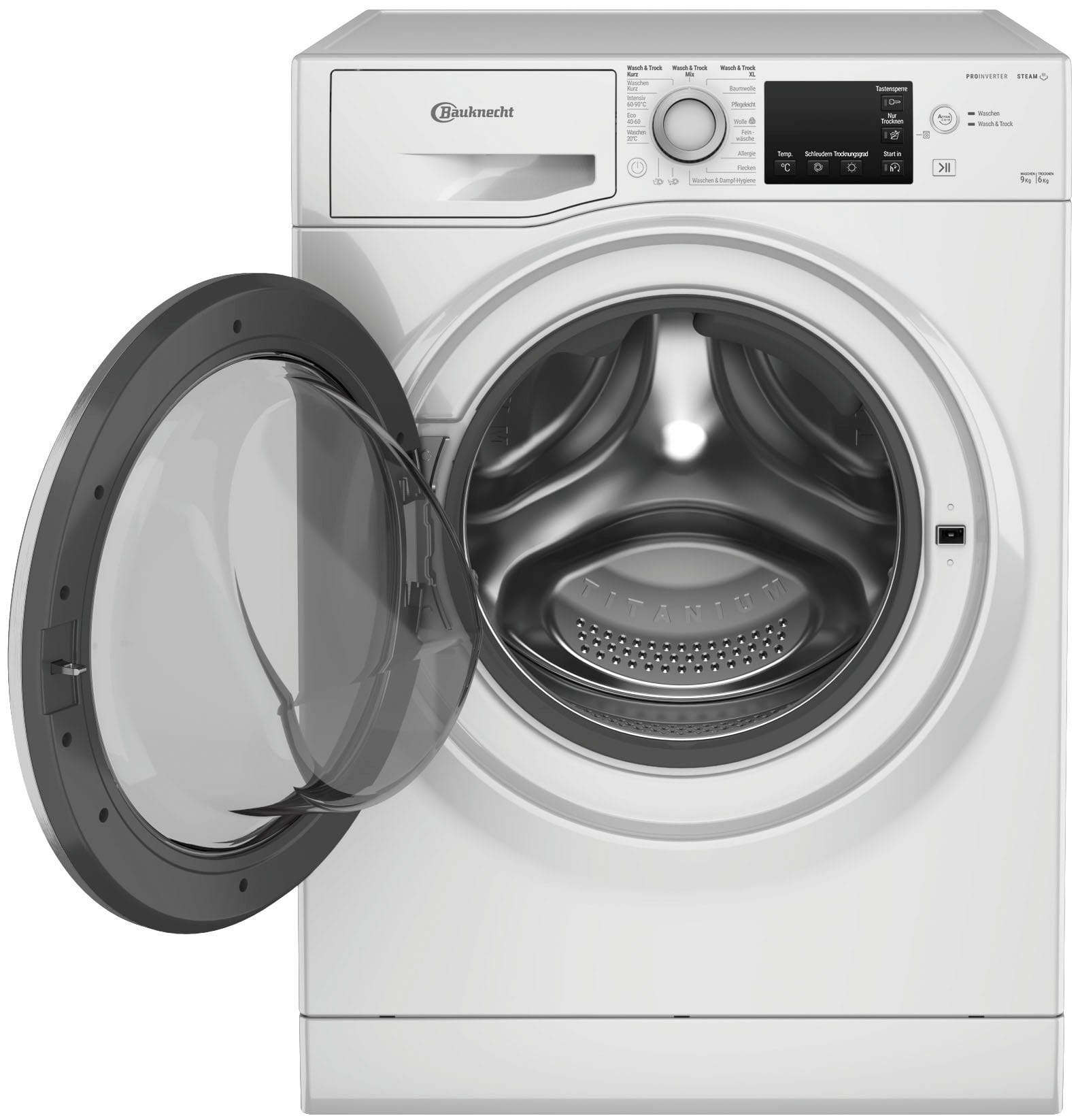 Bauknecth WATK Sense 96 41 N Inverteres Mosó-Szárítógép, 9/6kg, 1400f. Gőzfunkció - Image 5