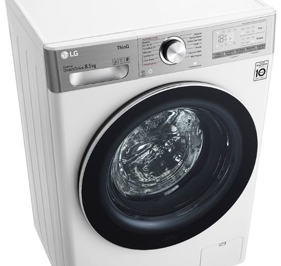 LG F2WV9S8P2E Inverteres DirectDrive mosógép Szövetlágyság érzékelő rendszerrel, 8,5kg, A energia, WiFi
