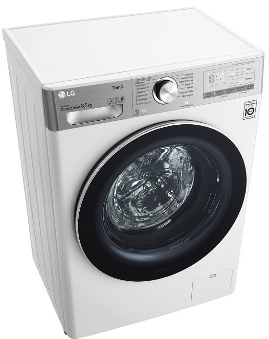 LG F2WV9S8P2E Inverteres DirectDrive mosógép Szövetlágyság érzékelő rendszerrel, 8,5kg, A energia, WiFi