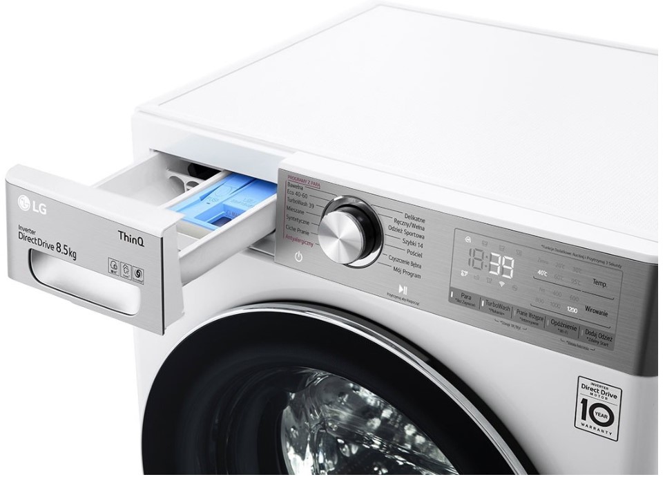 LG F2WV9S8P2E Inverteres DirectDrive mosógép Szövetlágyság érzékelő rendszerrel, 8,5kg, A energia, WiFi - Image 5