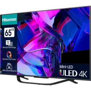 Hisense 65U71HQ Televízió - SMART, QLED, 165 cm képátló, 4K Ultra HD, PCI Hisense 2600 (100 Hz), Direct LED, HDR10, HDR10+, HLG, Dolby Vision