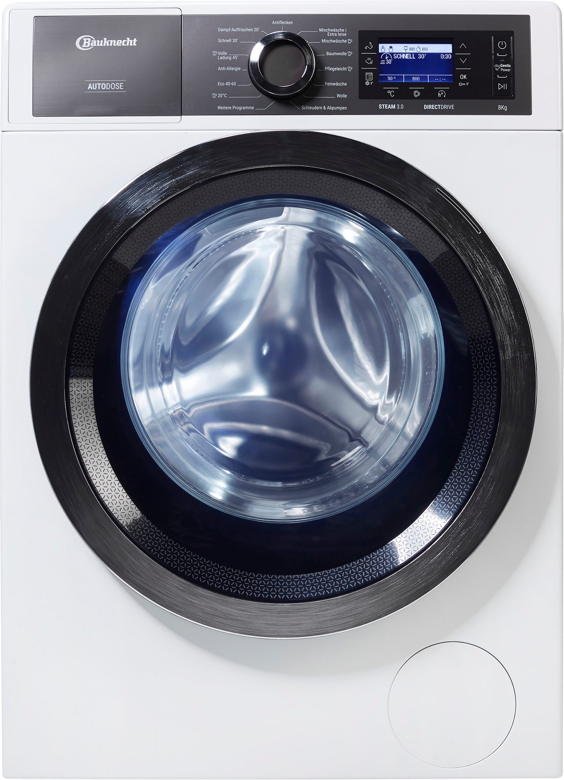 Bauknecht B8 W846WB DE Inverteres DirectDrive Gőzfunkciós mosógép, 8kg, A energia, 1400f. - Image 8