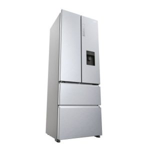 Haier HFR5720EWMG Side by side francia ajtós hűtőszekrény, 477l, Total No Frost, Air Surround, Humidity Zone, My Zone, Top LED, Vízadagoló, H201 cm, Ezüst