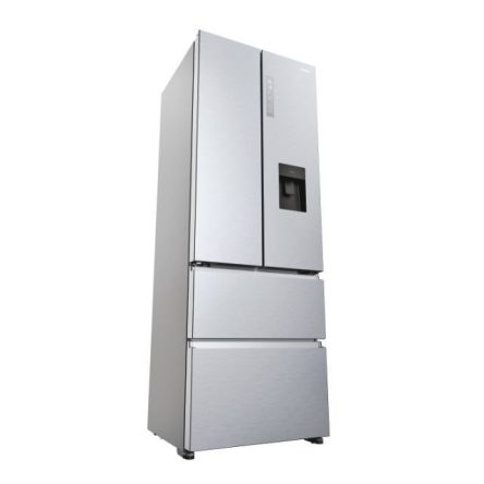Haier HFR5720EWMG Side by side francia ajtós hűtőszekrény, 477l, Total No Frost, Air Surround, Humidity Zone, My Zone, Top LED, Vízadagoló, H201 cm, Ezüst