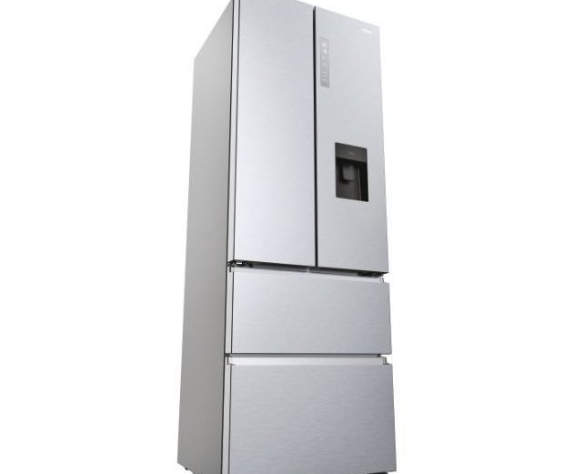 Haier HFR5720EWMG Side by side francia ajtós hűtőszekrény, 477l, Total No Frost, Air Surround, Humidity Zone, My Zone, Top LED, Vízadagoló, H201 cm, Ezüst