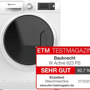 Bauknecht W ACTIVE 823 PS Inverteres elöltöltős Gőzfunkciós mosógép, 8kg. 1400f.