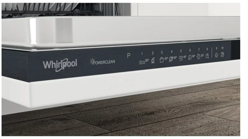WHIRLPOOL WIP 4T133 PFE Beépíthető Inverteres powerClean plus 3-kosaras mosogatógép, 14 teríték, A++ energia(D) - Image 4